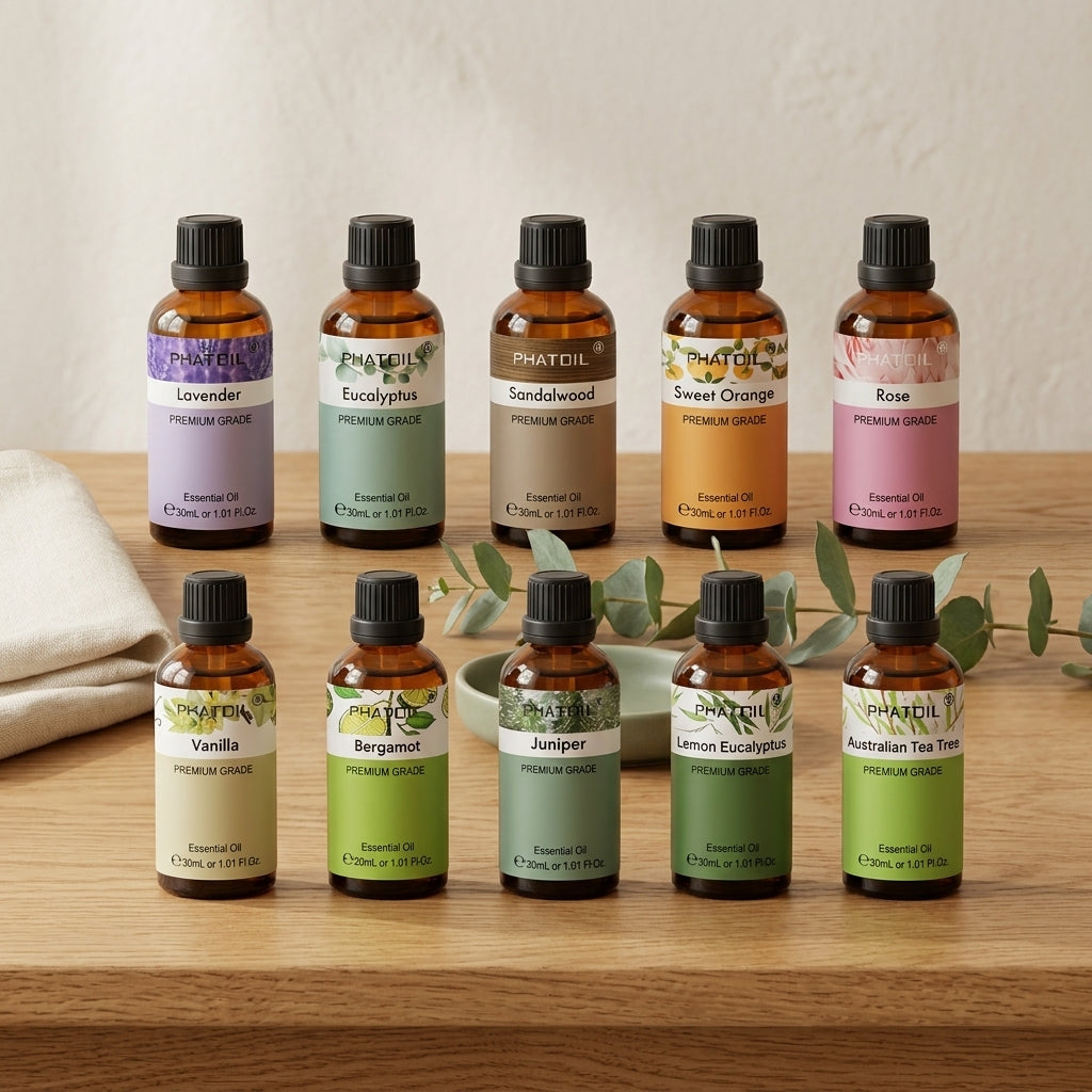 Pure Essential Oil 30ml – Aromatherapy Diffuser Oil with Gift Box
