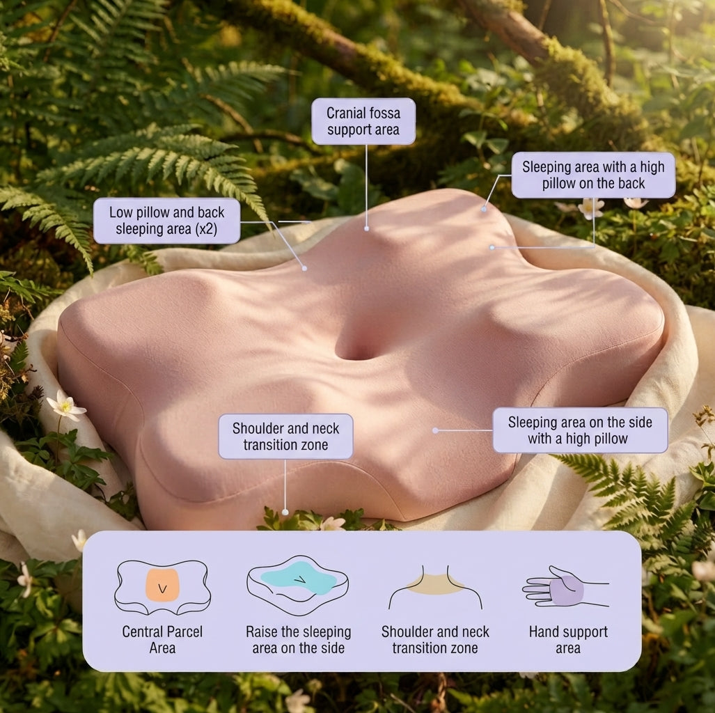 Ergonomic Cervical Pillow – Advanced Neck Support Orthopedic Pillow for Side & Back Sleepers