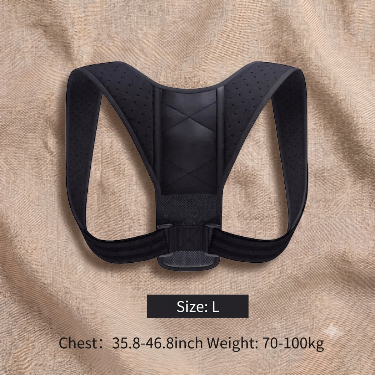 Posture Correction Belt – packaging and accessories