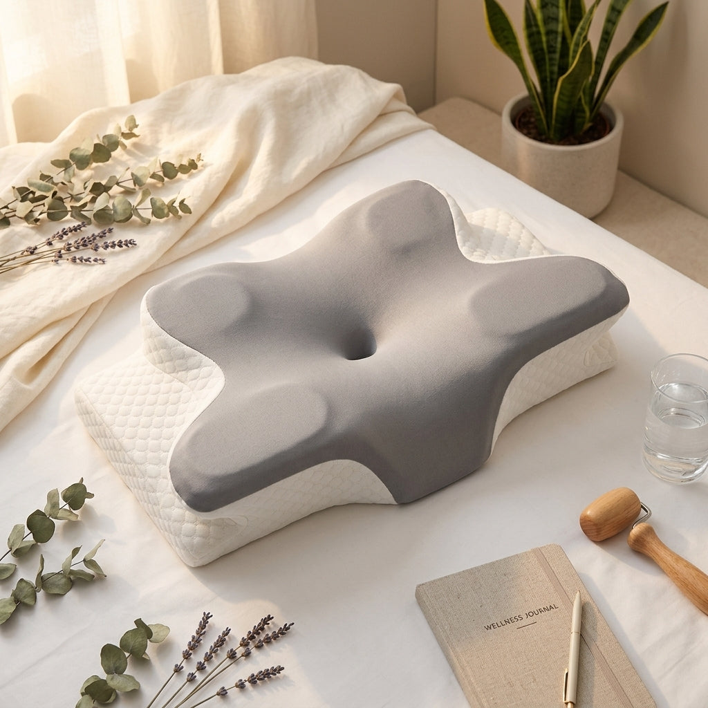 Ergonomic Cervical Pillow – Advanced Neck Support Orthopedic Pillow for Side & Back Sleepers