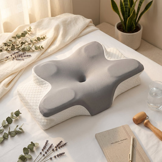Ergonomic Cervical Pillow – Advanced Neck Support Orthopedic Pillow for Side & Back Sleepers