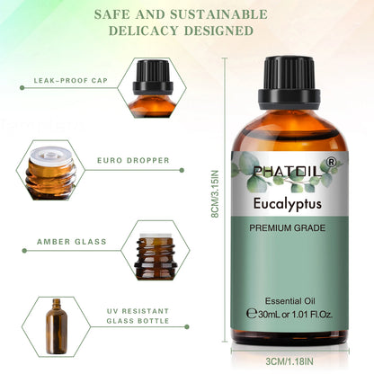 Huile Essentielle Pure 30 ml – Aromathérapie avec Coffret
