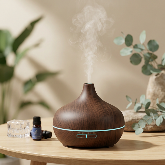 Diffuseur d'huiles essentielles NezConfort en finition bois foncé