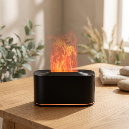 Diffuseur d'Arômes Effet Flamme – Bois
