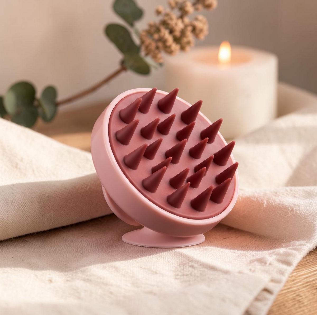 Scalp Massage Brush – in use