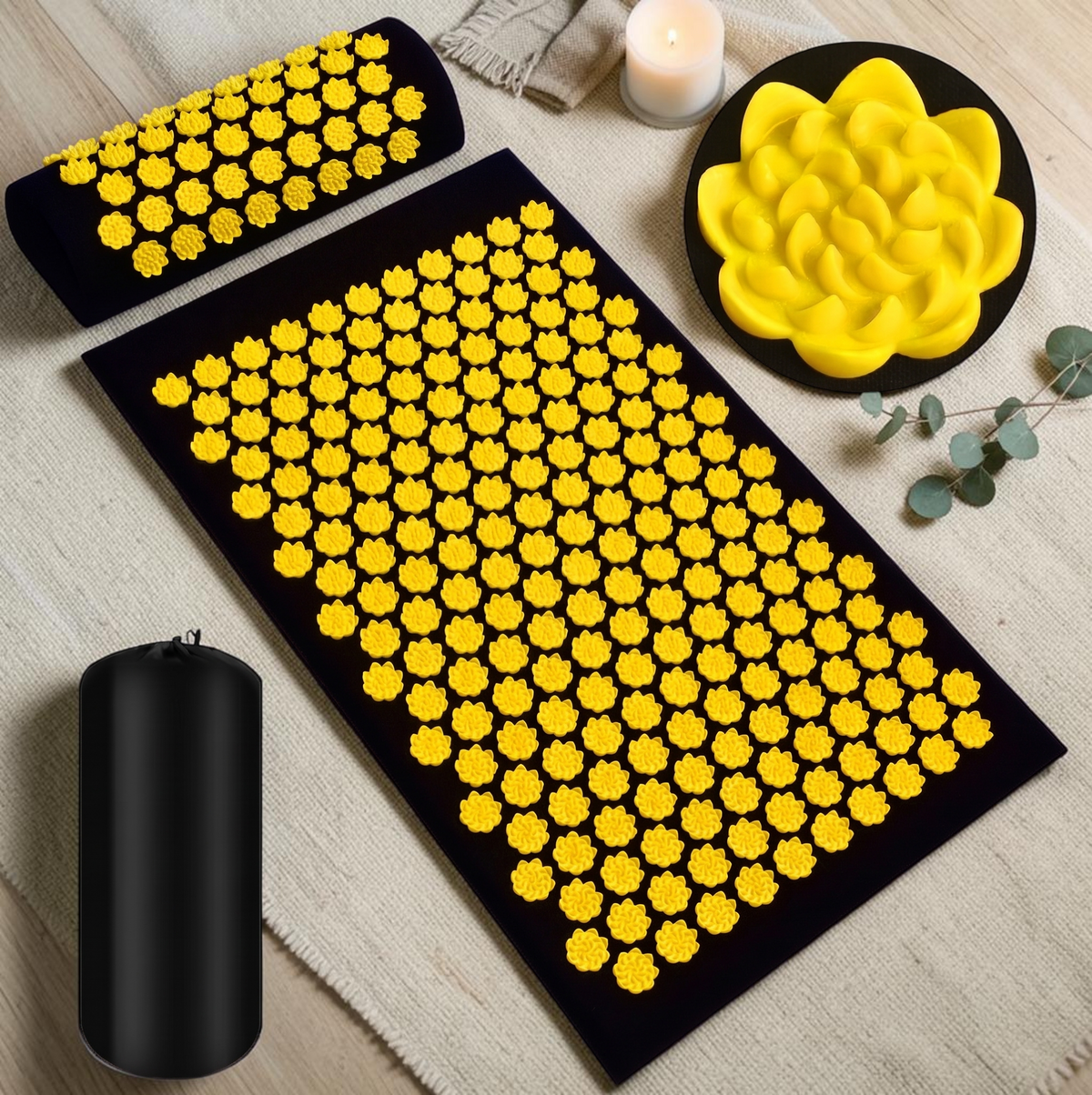 Acupressure Relief Mat – in use at home