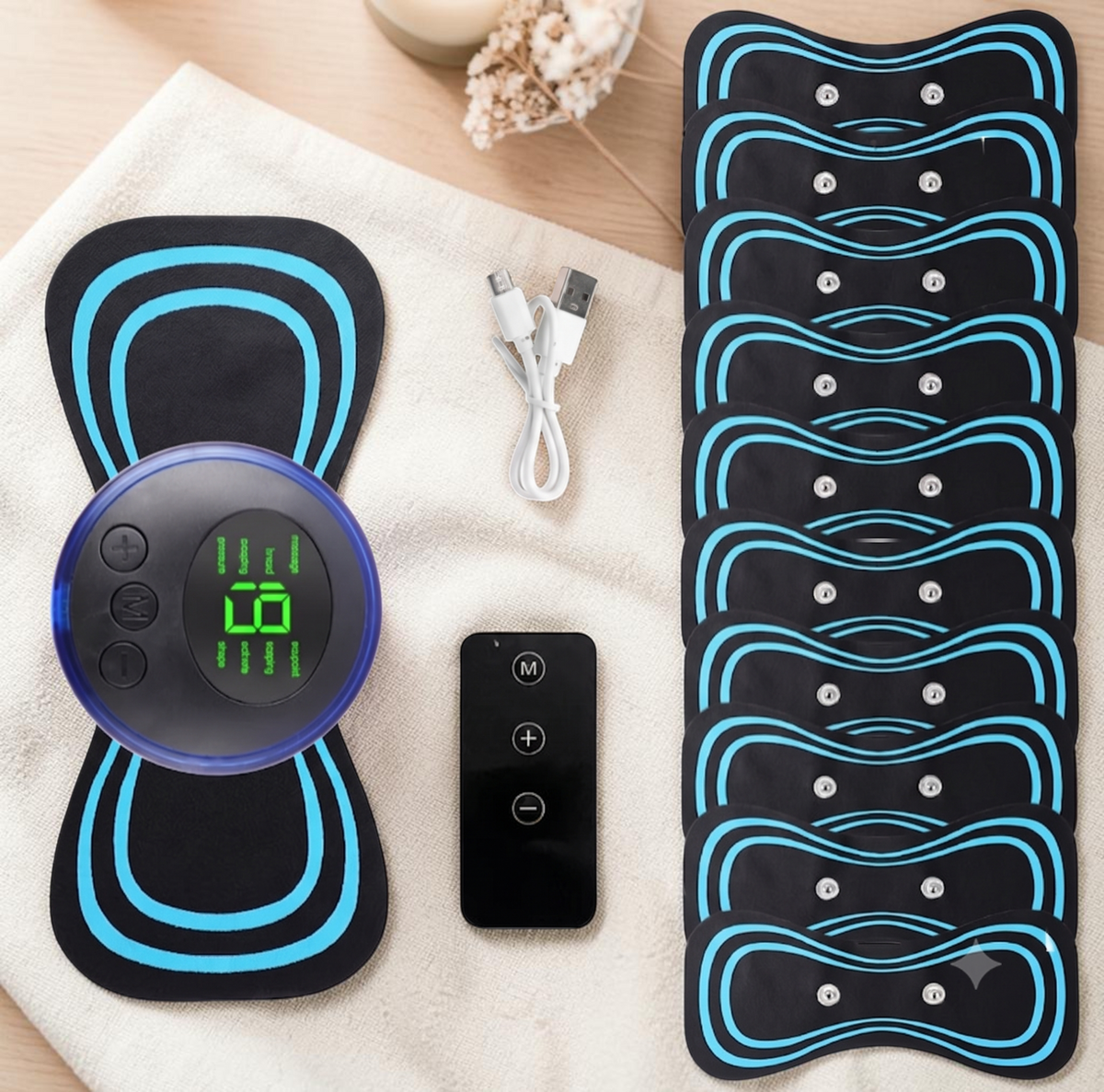 Mini EMS Neck Massager – key features highlighted